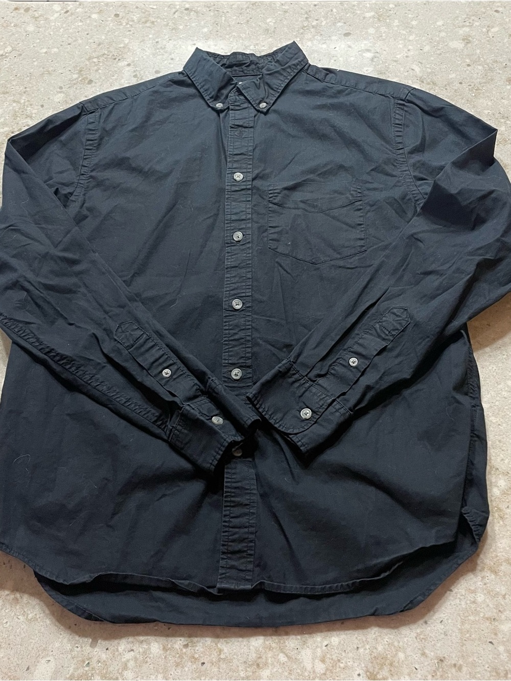 Old Navy Men's Black Button-Down Shirt